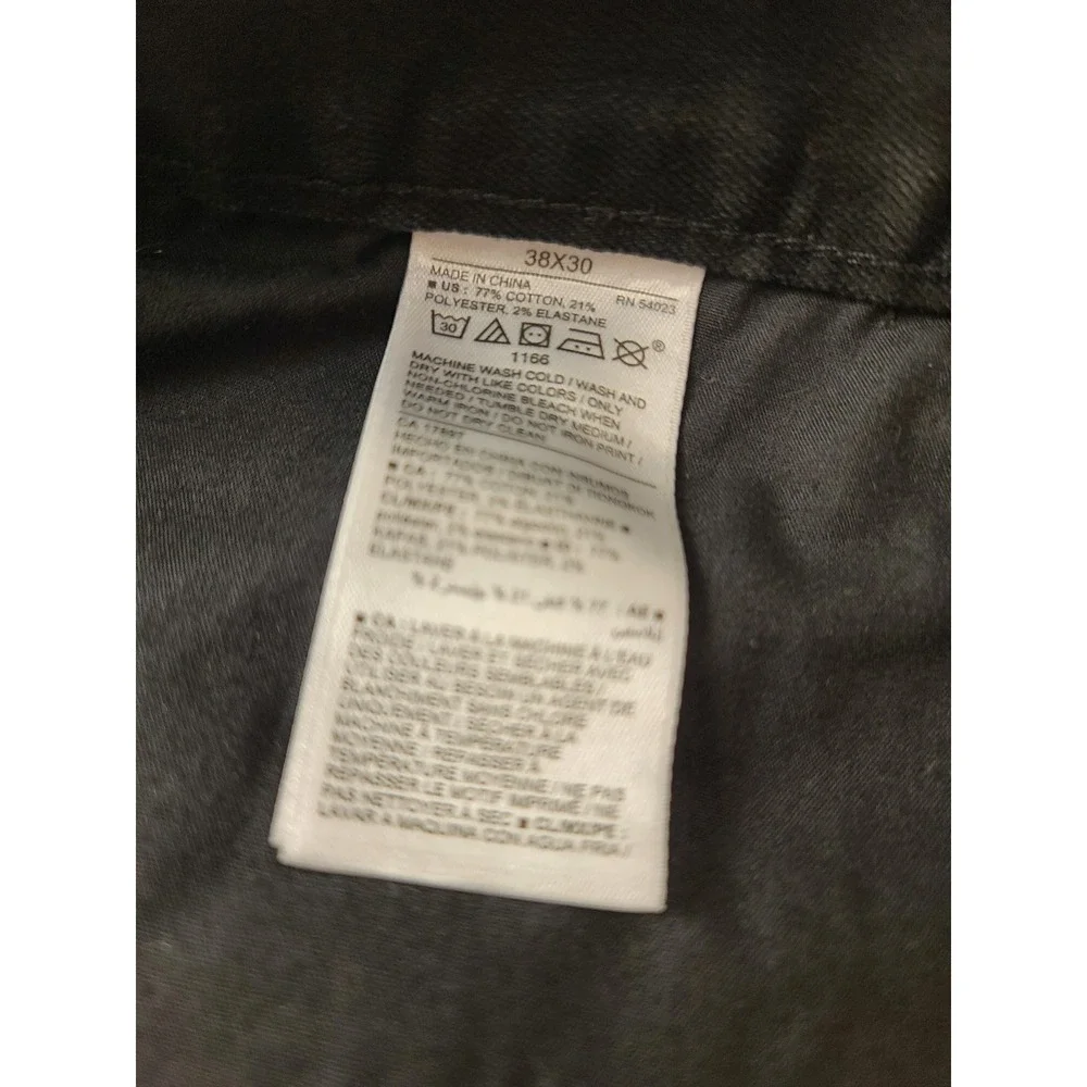 Old Navy Slim Built-In Flex Jeans Men's 38x30 Black Rinse Stretch Pants Slim fit